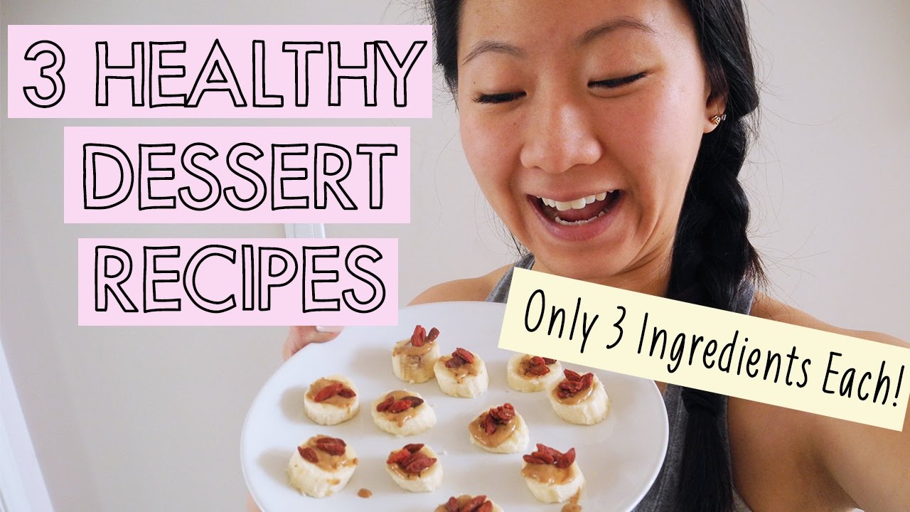 3 HEALTHY DESSERT RECIPES | Only 3 Ingredients Each! | Jacfruits ...